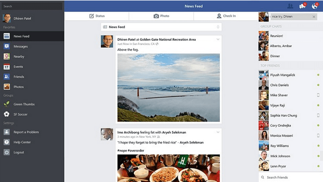 facebook apps for windows 8.1