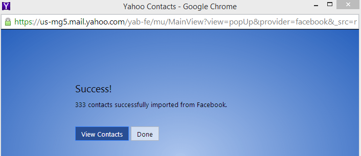import contact email id from facebook
