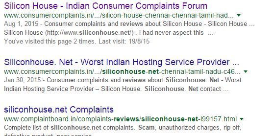cheated by siliconhouse hosting