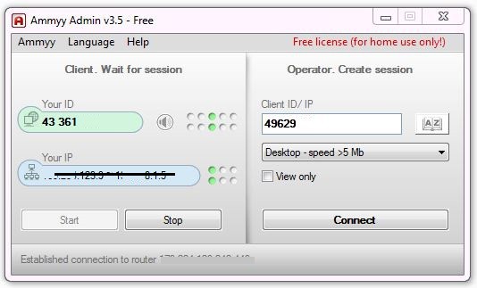 remote access using ammyy admin free