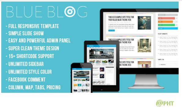 Blue Blog Awesome WordPress Theme Specially For Creative Needs