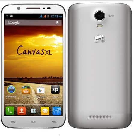 New Phablet launched by Micromax Canvas XL priced for 13,990/-