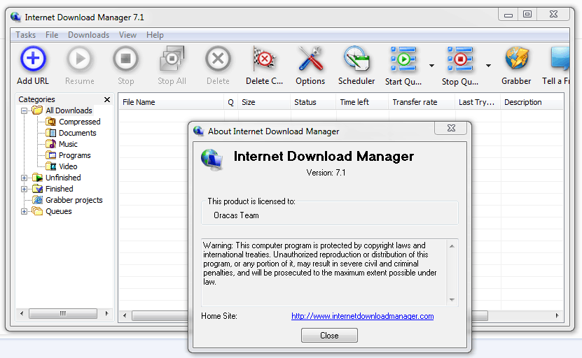 Internet Download Manager 7.1 Full Version With 3D Effects