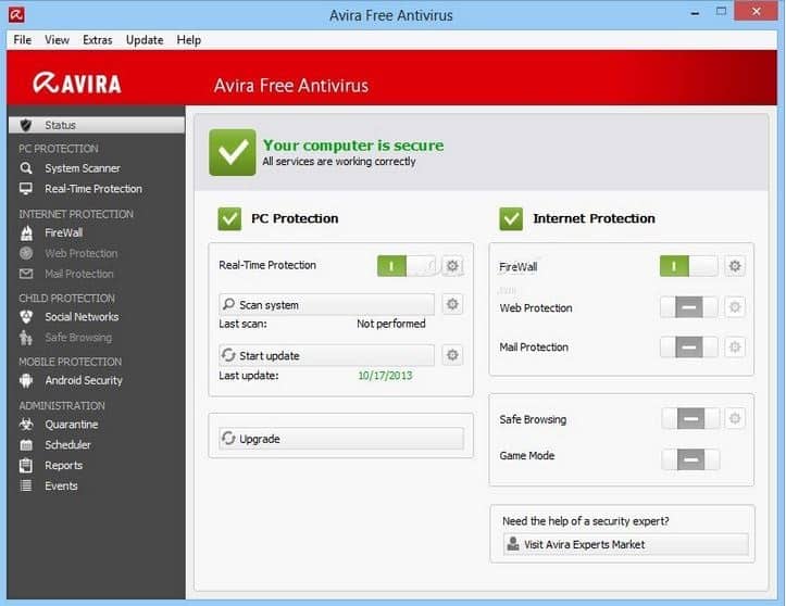 Avira Free Antivirus 14.0.4.672 Best Free PC Security
